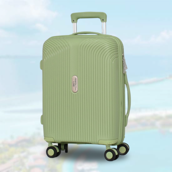 18" Компактен и практичен авио куфар за ръчен багаж, 52cm - GREEN PP 4001